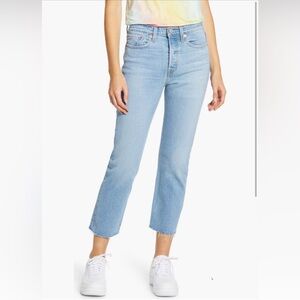 Levi's Light Blue Ankle Jeans
